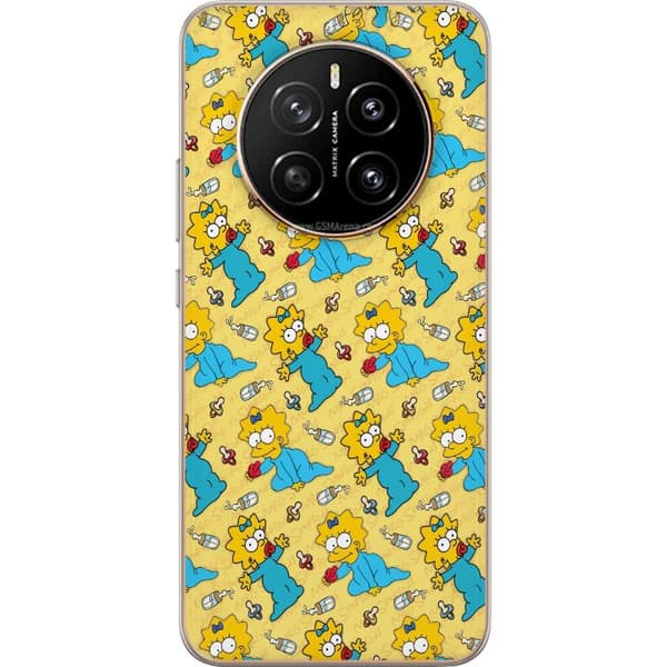 Kompatibel Mobilcover til Honor Magic7 Mønster med Maggie Simpson, sutter og sutteflasker gul