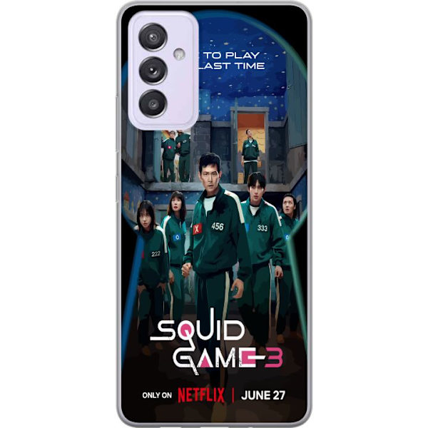 Samsung Galaxy A82 5G Genomskinligt Skal Squid Game Säsong 3 Seriefigurer Populärt TV Serie Motiv Ikoner Spänning Drama Asiatisk Design Trend