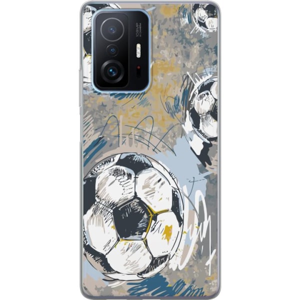 Xiaomi 11T Pro Gennemsigtig cover Fodbold