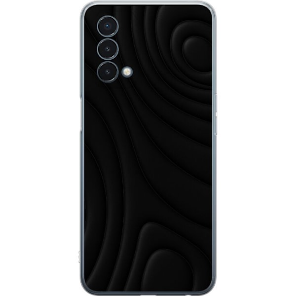 OnePlus Nord N200 5G Genomskinligt Skal Black Waves