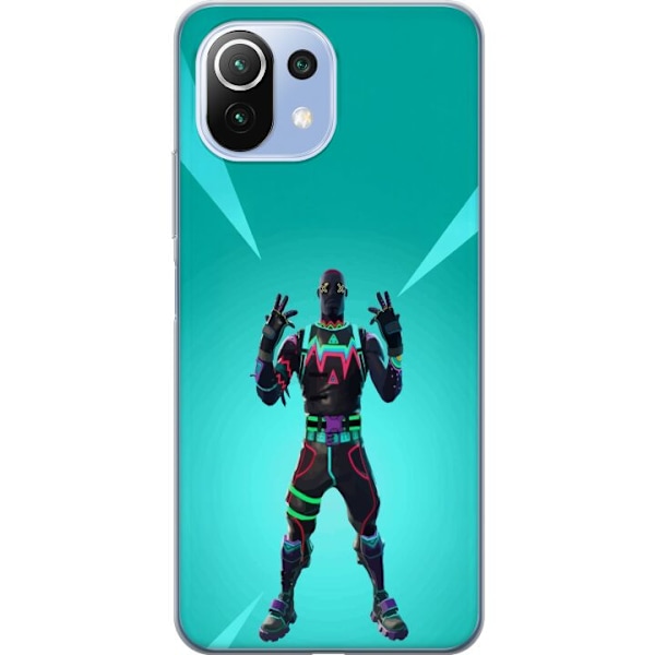 Xiaomi 11 Lite 5G NE Läpinäkyvä kuori musta ritari fortnite