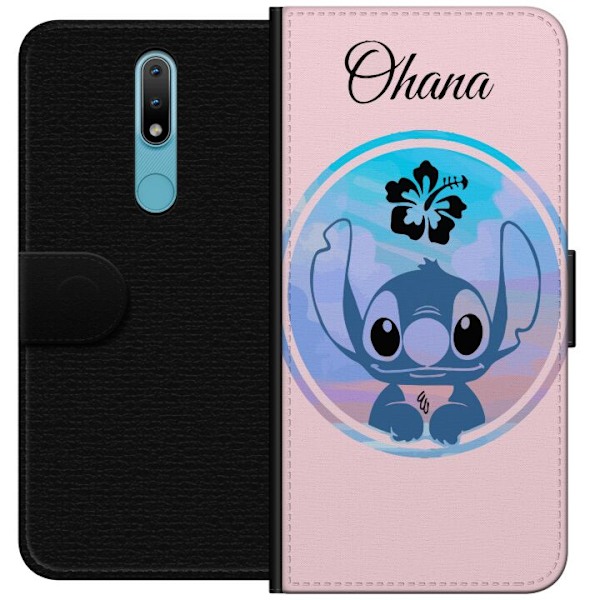 Nokia 2.4 Lompakkokotelo Stitch Ohana