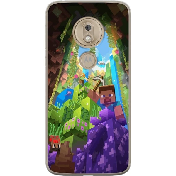 Motorola Moto G7 Play Genomskinligt Skal Minecraft