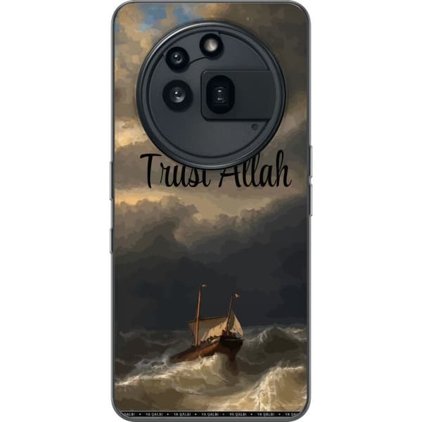 Kompatibelt Mobildeksel til Nothing Phone (3a) Pro Trust Allah över stormigt hav brun