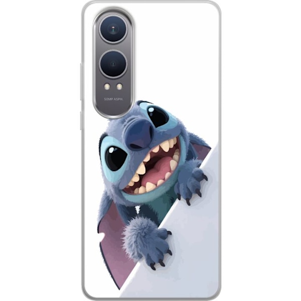 OnePlus Nord CE4 Lite Genomskinligt Skal Happy Stitch – glad figur med charmig uttryck