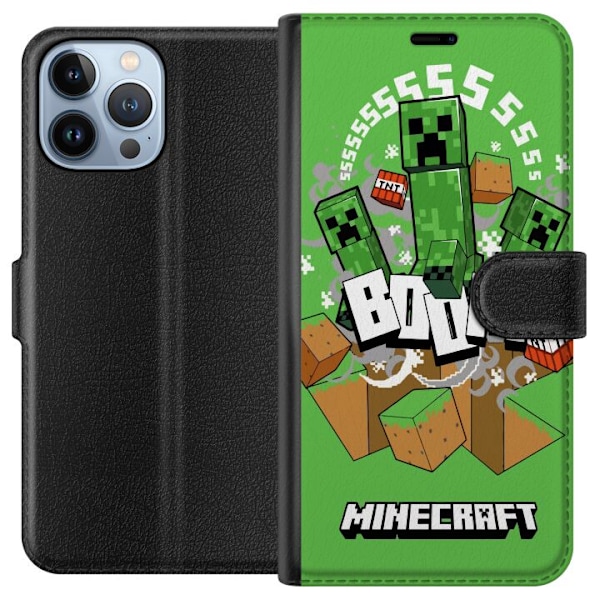 Apple iPhone 13 Pro Max Tegnebogsetui Minecraft Boom