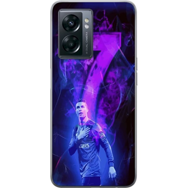 OnePlus Nord N300 Läpinäkyvä kuori Ronaldo 7 - Jalkapallolegenda Toiminnassa Fanien Puolesta