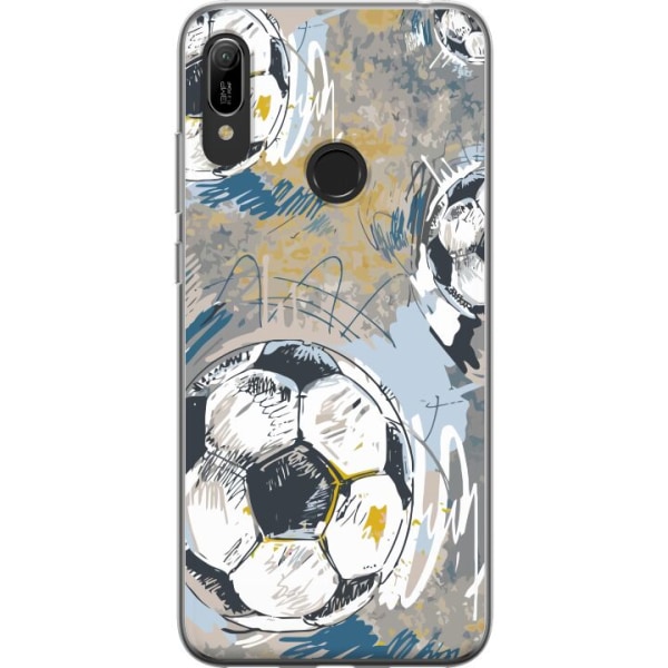Huawei Y6 (2019) Gjennomsiktig deksel Fotball