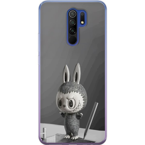 Xiaomi Redmi 9 Gjennomsiktig deksel Pop Mart MEGA LABUBU LABUBU Sketch 1000%