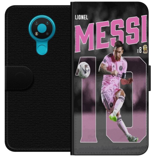 Nokia 3.4 Plånboksfodral Lionel Messi - Rosa
