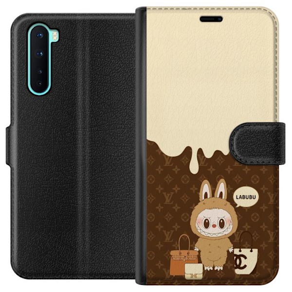OnePlus Nord Lompakkokotelo Labubu Blue Chill - Sinisen sävyt ja rauhallinen ilme