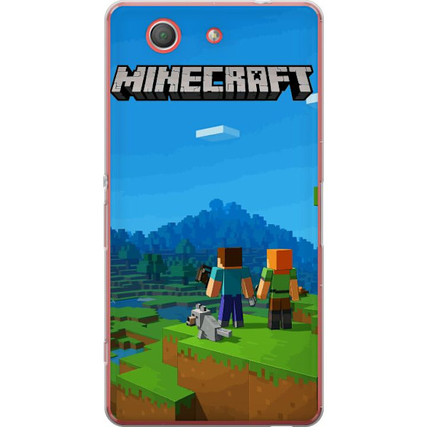 Sony Xperia Z3 Compact Läpinäkyvä kuori Minecraft Key Art