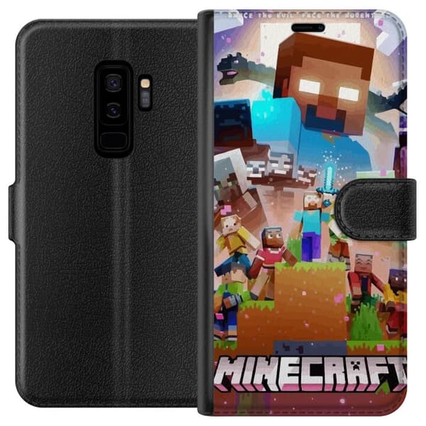 Kompatibelt Plånboksfodral till Samsung Galaxy S9+ Minecraft