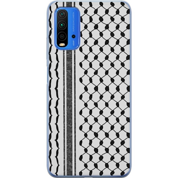 Xiaomi Redmi 9T Läpinäkyvä kuori Palestiinalainen kuvio - p