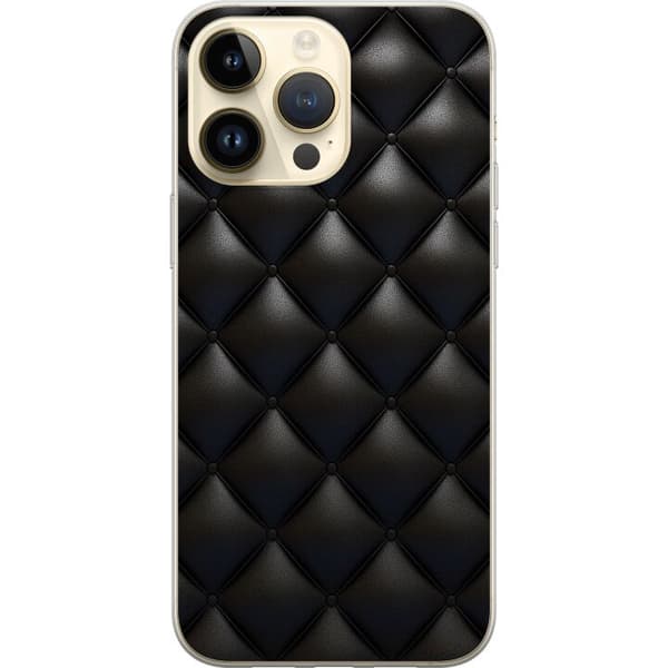 Kompatibel Mobilcover til Apple iPhone 15 Pro Max Læder Sort