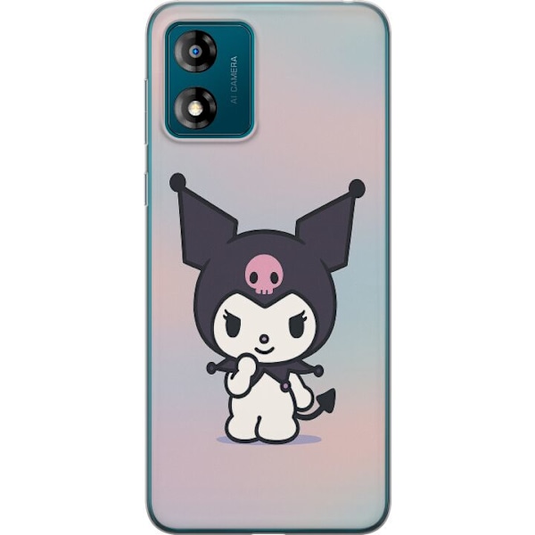 Motorola Moto E13 Genomskinligt Skal Kawaii Sanrio Kuromi