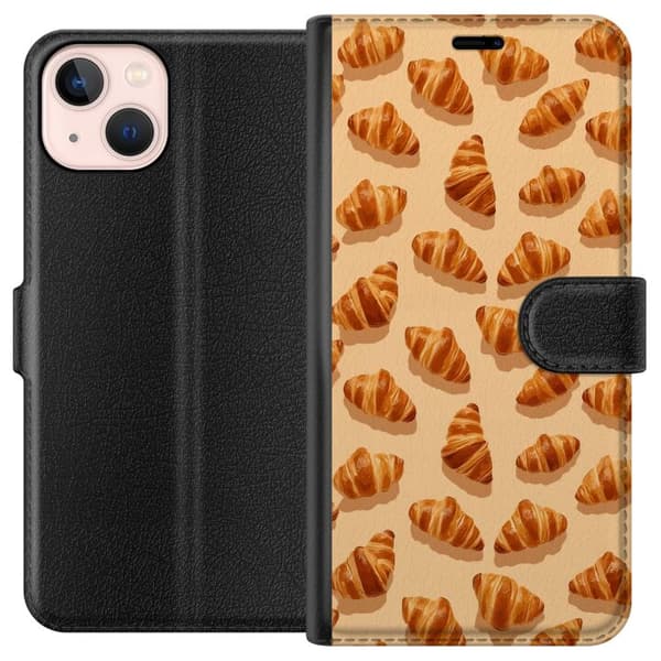 Kompatibelt Lommeboketui til Apple iPhone 13 mini Croissanter beige