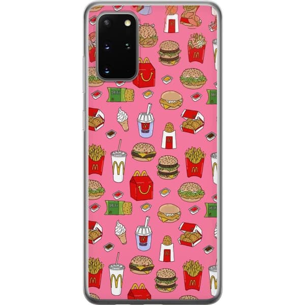 Kompatibelt Mobildeksel til Samsung Galaxy S20+ Fastfood rosa