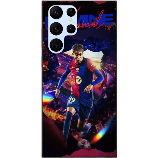 Samsung Galaxy S22 Ultra 5G Genomskinligt Skal Yamal Rising Talent FC Barcelona Spelare Ung Fotbollsstjärna Populärt Motiv Sport Spanien Talent