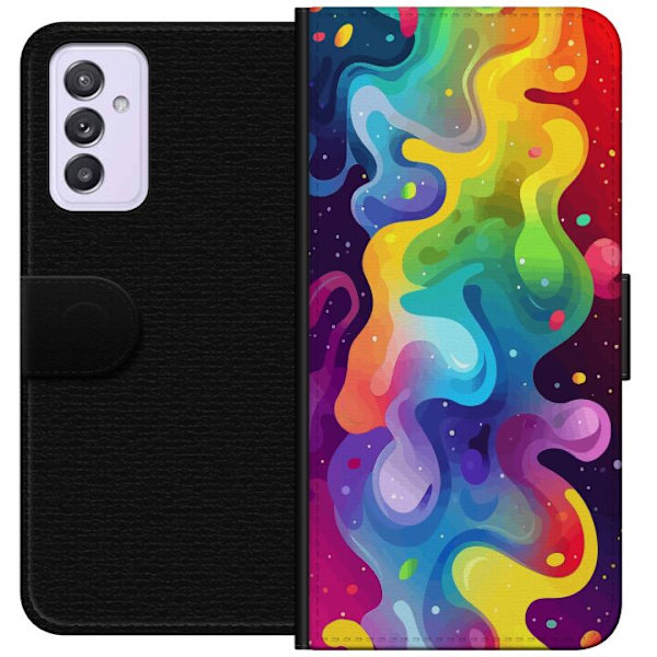 Samsung Galaxy A82 5G Plånboksfodral Color Splash Abstrakt Konst Design Färgstarkt Mönster Modern Populär Väggkonst Grafiskt Trend