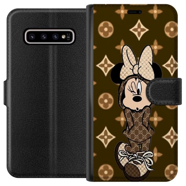 Kompatibelt Lommeboketui til Samsung Galaxy S10+ Mimmi Gris