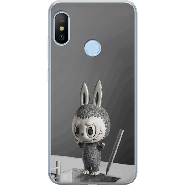 Xiaomi Mi A2 Lite Gjennomsiktig deksel Pop Mart MEGA LABUBU LA