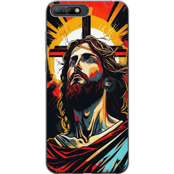 Huawei Y6 (2018) Gennemsigtig cover Jesus & Kort - religiøst