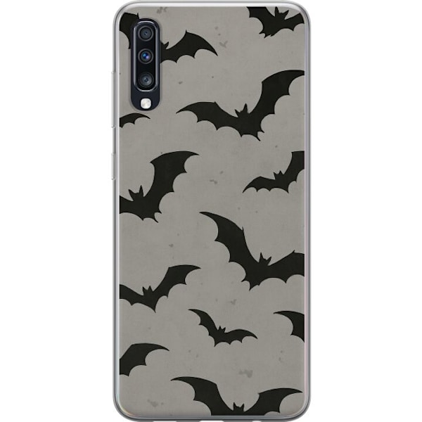 Samsung Galaxy A70 Gennemsigtig cover Flutterprint