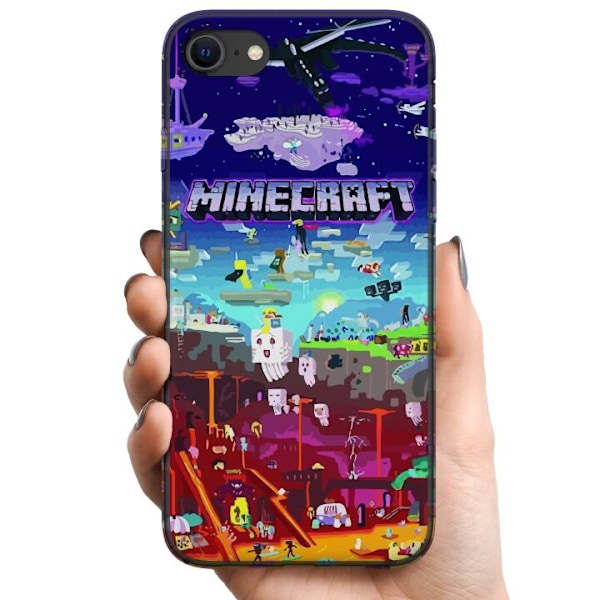 Kompatibelt Mobildeksel til Apple iPhone SE (2020) MineCraft