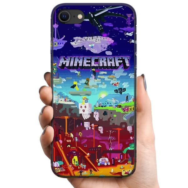Kompatibelt Mobilskal till Apple iPhone SE (2020) MineCraft