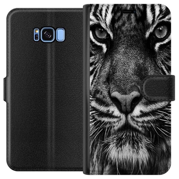 Kompatibelt Plånboksfodral till Samsung Galaxy S8 Tiger