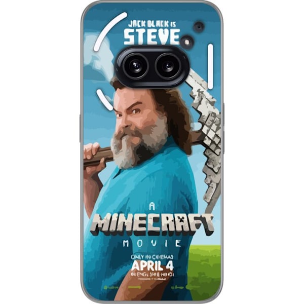 Nothing Phone (2a) Plus Gennemsigtig cover En Minecraft-film