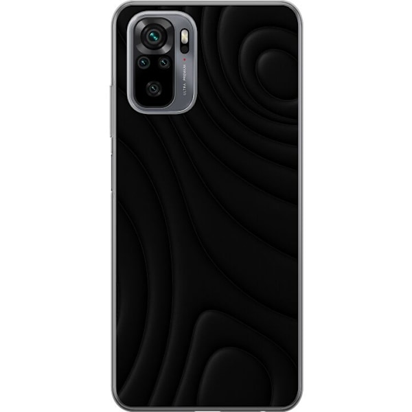 Xiaomi Redmi Note 10 Läpinäkyvä kuori Tummat Aallot