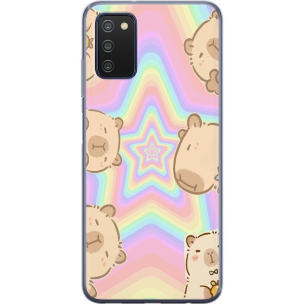 Samsung Galaxy A03s Läpinäkyvä kuori Kawaii Capybara Galaxy