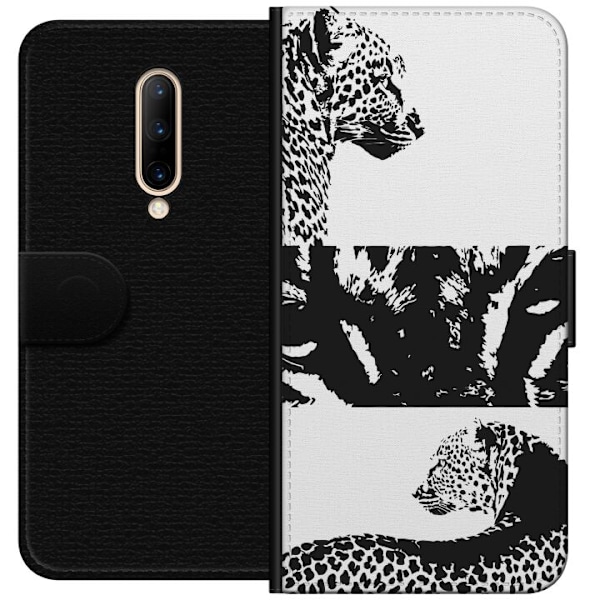 OnePlus 7 Pro Lompakkokotelo Leopard Faces