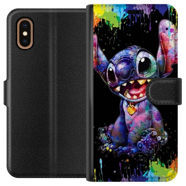 Kompatibel Tegnebogsetui til Apple iPhone XS Max Lilo og Stitch