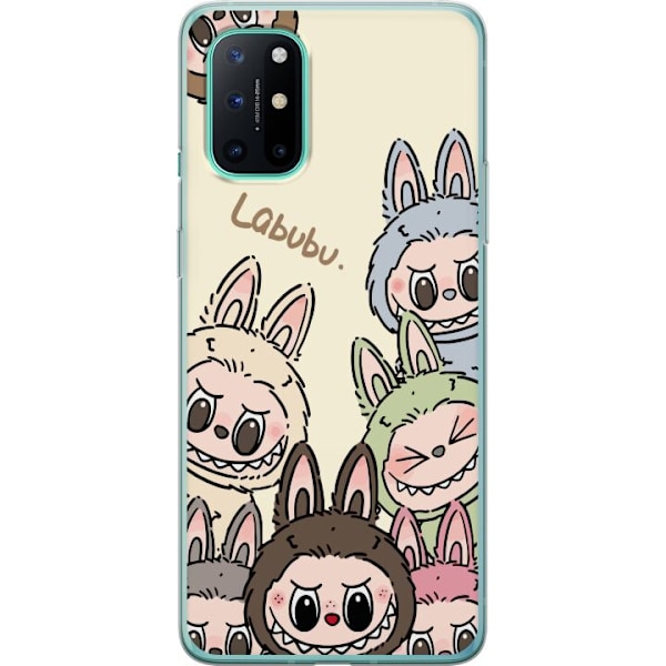 OnePlus 8T Gjennomsiktig deksel Labubu Pastel Collection