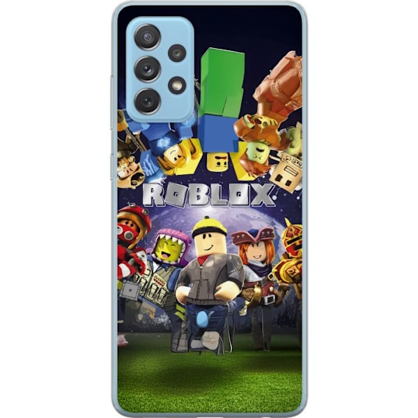Samsung Galaxy A72 5G Gennemsigtig cover Roblox Verden - Gaming Eventyr for Børn og Unge