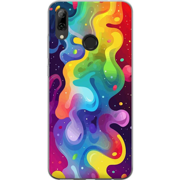 Huawei P smart 2019 Genomskinligt Skal Color Splash Abstrakt Konst Design Färgstarkt Mönster Modern Populär Väggkonst Grafiskt Trend