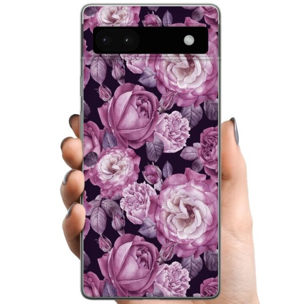 Google Pixel 6a TPU Mobilskal Blommor