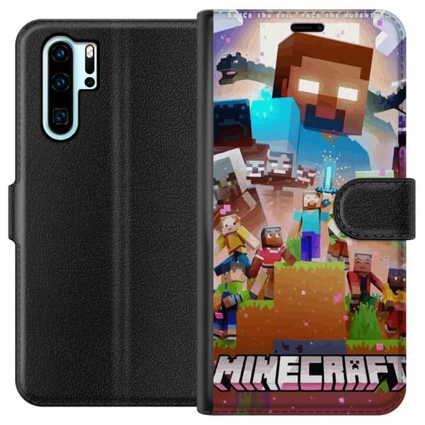 Kompatibel Tegnebogsetui til Huawei P30 Pro Minecraft