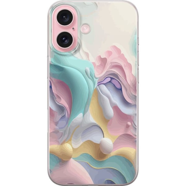 Apple iPhone 16 Gennemsigtig cover Pastel