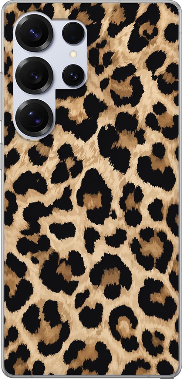 Kompatibelt Mobildeksel til Samsung Galaxy S26 Ultra Brune leopardflekker brun