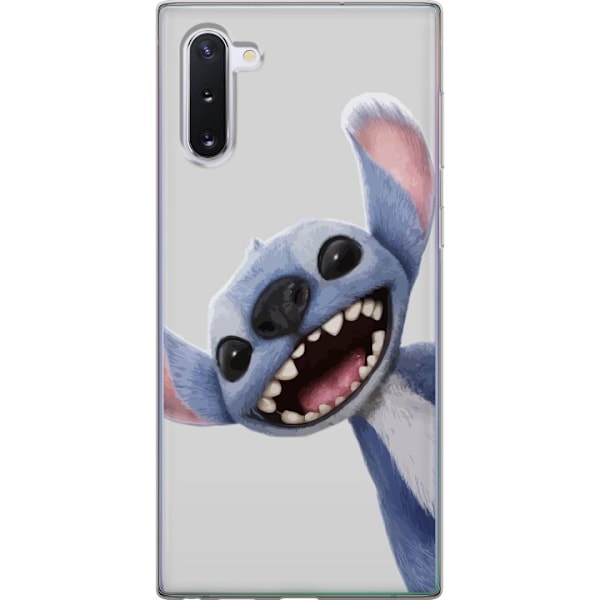 Samsung Galaxy Note10 Genomskinligt Skal Stitch i Fart – Kawaii Design för Fans & Barn