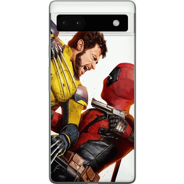 Google Pixel 6a Läpinäkyvä kuori Deadpool & Wolverine