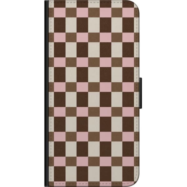 Kompatibelt Plånboksfodral till OnePlus 7 Pro Neapolitan Check flerfärgad