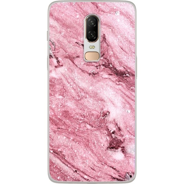 OnePlus 6 Läpinäkyvä kuori Rosa