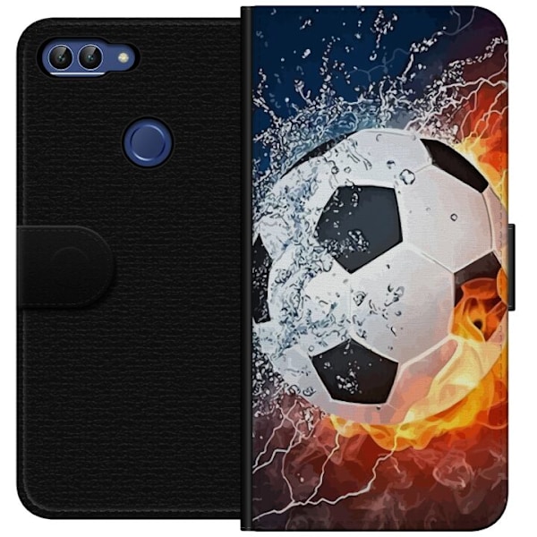 Huawei P smart Plånboksfodral Fotboll Eld