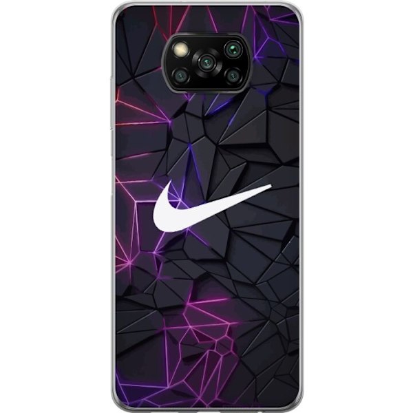 Xiaomi Poco X3 NFC Gennemsigtig cover Nike