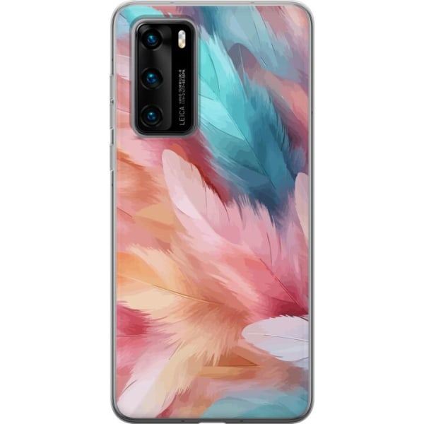 Huawei P40 Gennemsigtig cover Fjer